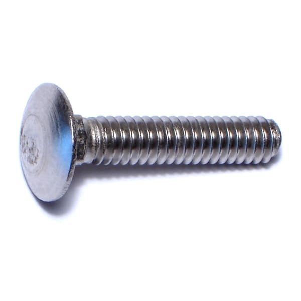 Midwest Fastener Carriage Bolt, Square Neck, 20 (Coarse), 1-1/4 in L, 18-8 Stainless Steel, 10 PK 64983 - main